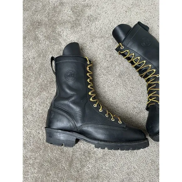 RARE WHITE'S BOOTS MEN'S EXPLORER NFPA FIRE BOOTS - SOFT TOE, Size US 10D‎