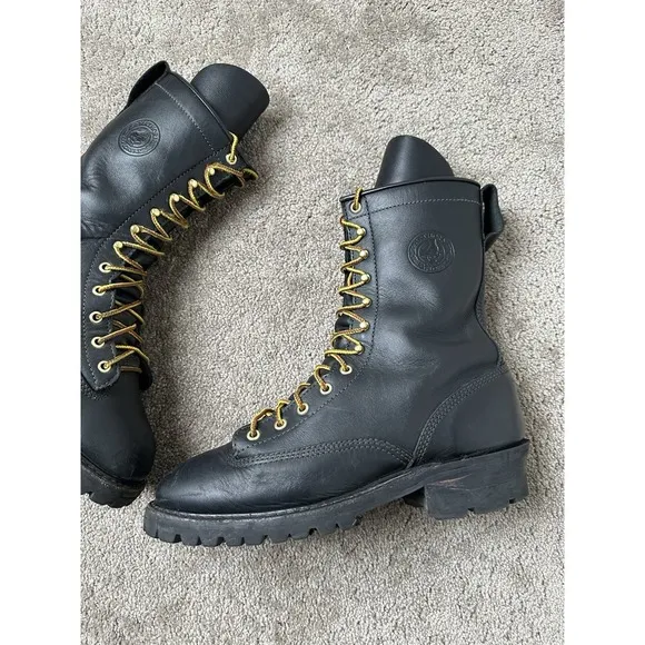 RARE WHITE'S BOOTS MEN'S EXPLORER NFPA FIRE BOOTS - SOFT TOE, Size US 10D‎