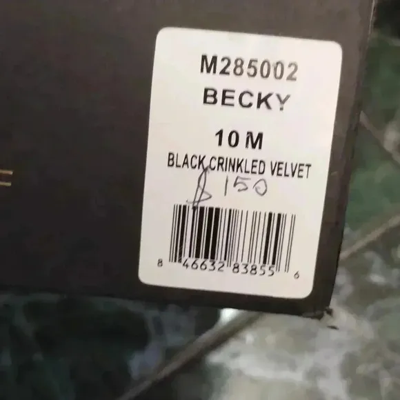 REBECCA MINKOFF Women's Crinkled Velvet Becky Sneakers size 10