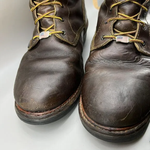 Red Wing LoggerMax 616 Men Size 15 D Boots Brown Leather 9” Waterproof Insulated