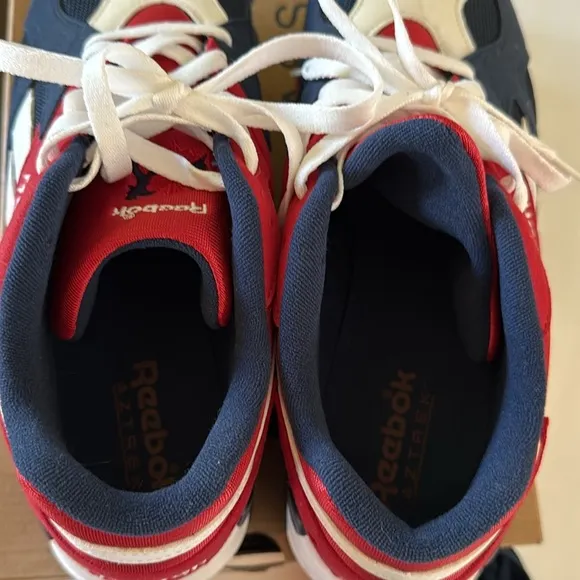 Reebok Classic Unisex Collegiate Navy/Red/White Sneakers 11.5