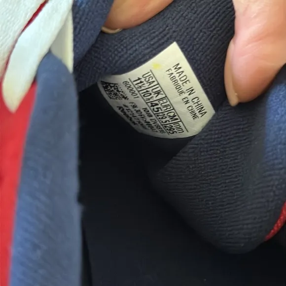 Reebok Classic Unisex Collegiate Navy/Red/White Sneakers 11.5