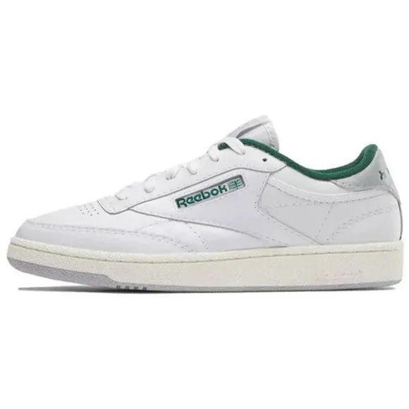 Reebok Club C 85 100032970 Sneakers Unisex White Green Leather Lace Up NR8977