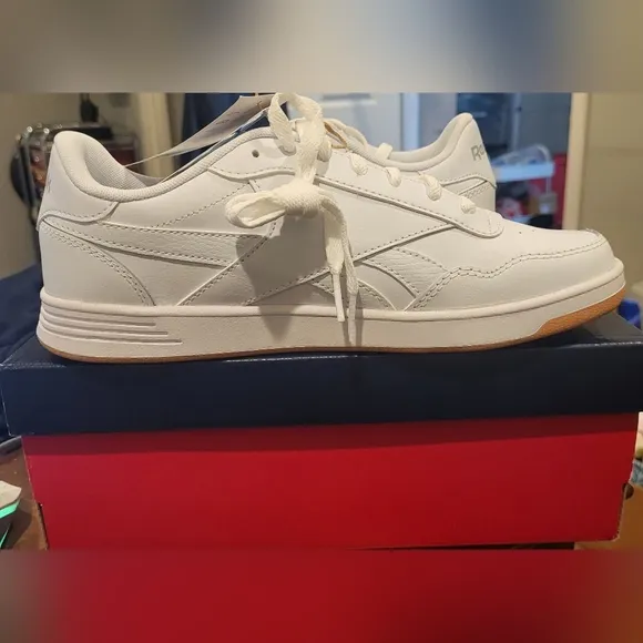 Reebok Court Advance Bold Sneaker Unisex Size 8 White LuxComfort Tennis  Shoes
