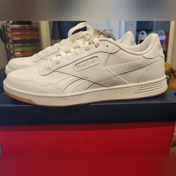 Reebok Court Advance Bold Sneaker Unisex Size 8 White LuxComfort Tennis  Shoes