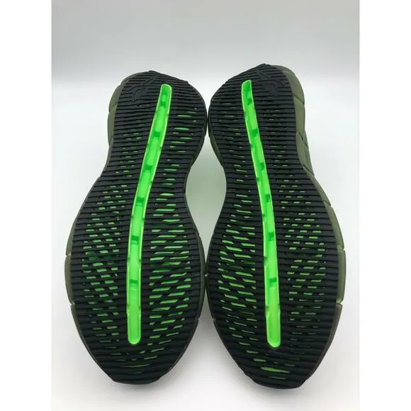 Reebok Men’s Zig Kinetica Running Shoes White/Solar Green FZ3101 Size 10