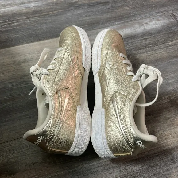 Reebok Metallic Gold Classic Sneakers