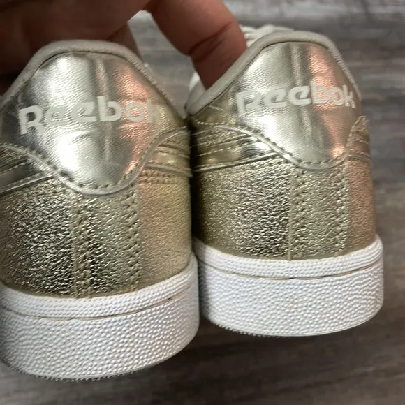 Reebok Metallic Gold Classic Sneakers
