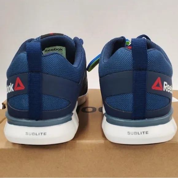 REEBOK NWT Men’s IOB Navy Blue Sneakers Alloy Size: 7.5 US UNISEX