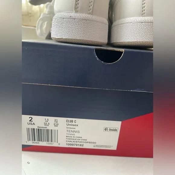 Reebok Unisex Club C Sneakers Size 2