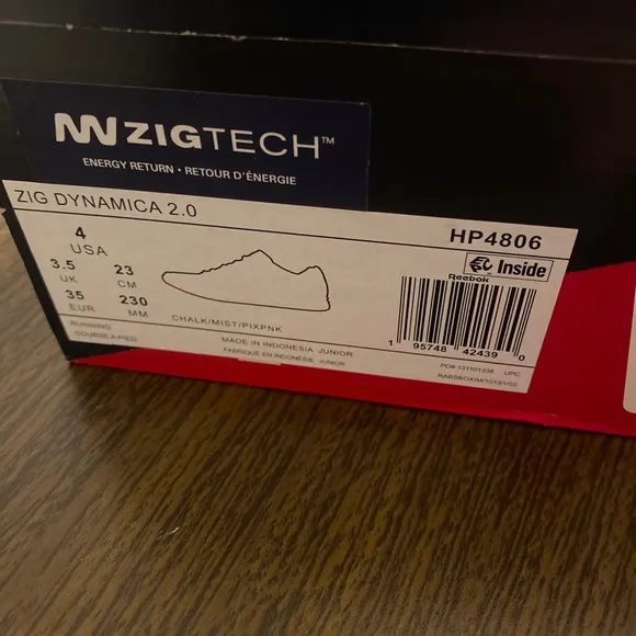 Reebok ZIG DYNAMICA 2.0 sz 4 GIRLS