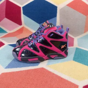 Reebok Kamikaze 1 Mid Pink Fusion Black Purple Basketball Sneakers Unisex 7 US