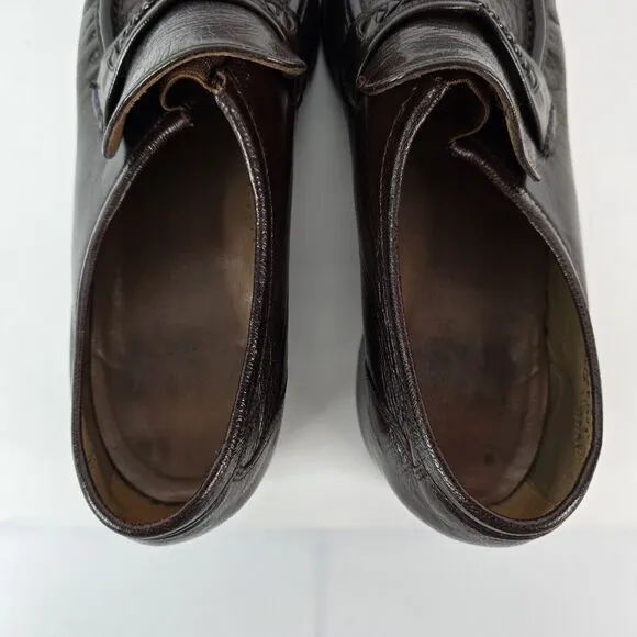 Regal Executive Club Dress Shoes Brown Leather Men's Size 11 D
