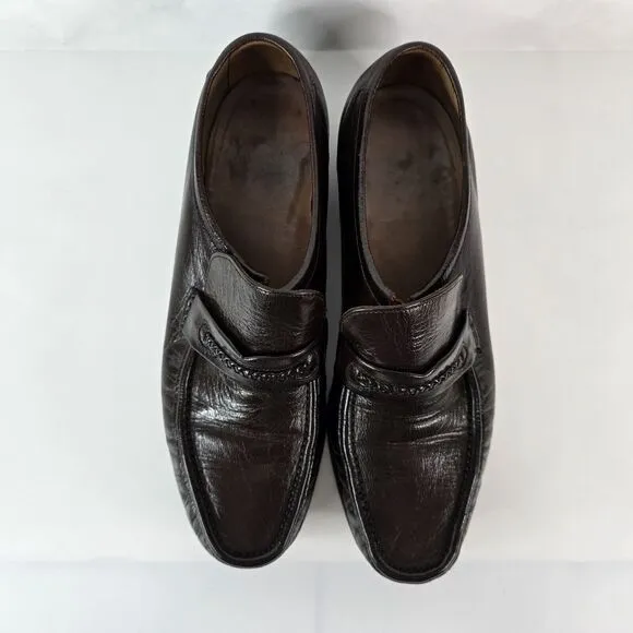 Regal Executive Club Dress Shoes Brown Leather Men's Size 11 D