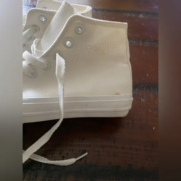 Ripndip white hightop converse style sneakers shoes unisex size 4 NWOT ~