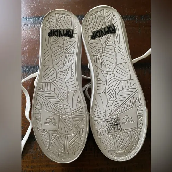 Ripndip white hightop converse style sneakers shoes unisex size 4 NWOT ~