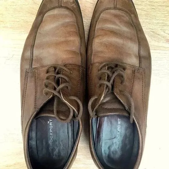 Rockport Brown Leather Men’s Dress Shoes Size 9.5