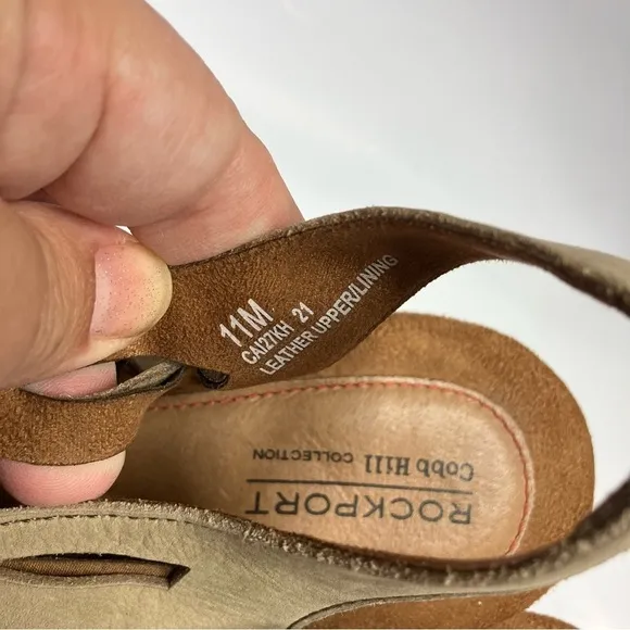 Rockport Cobb Hill sandals tan lace up sandals size 11
