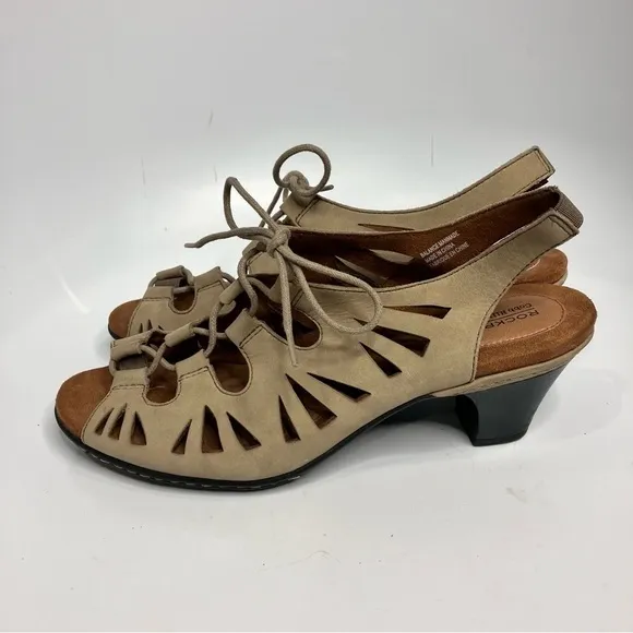 Rockport Cobb Hill sandals tan lace up sandals size 11