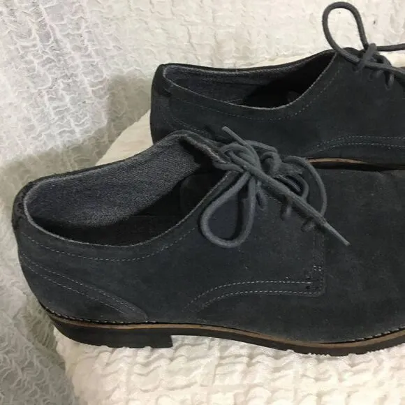 Rockport Grey Suede Oxford Shoes Size 11.5
