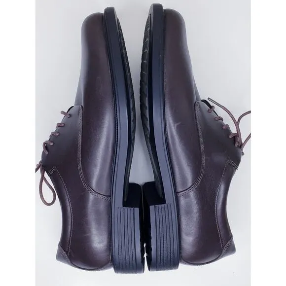 ROCKPORT Margin K71225 Men's 11 (?Wide) Lace Up Brown Leather Oxford Dress Shoes