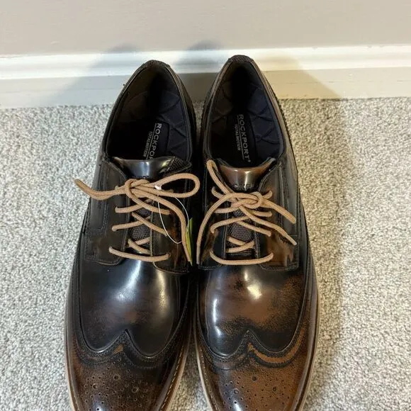 Rockport - Men's Total Motion Craft Wing Tip Walking Dress Shoes Size 12‎