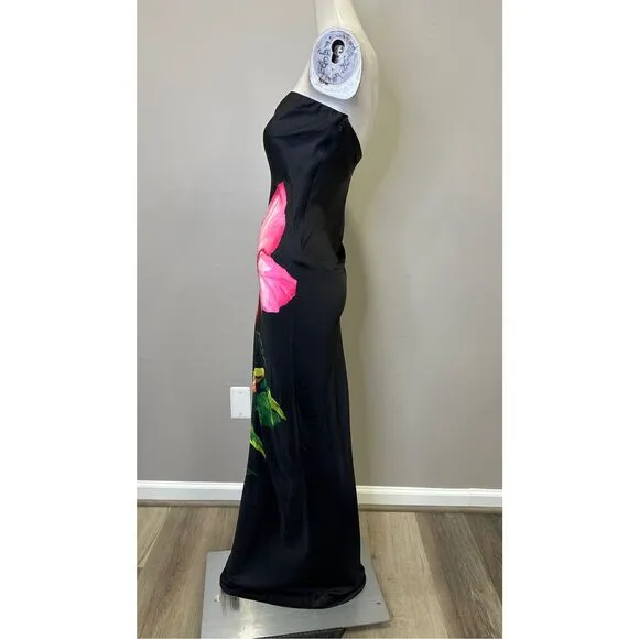 ROCOCO SAND Maxi Dress in Black Size XS $375