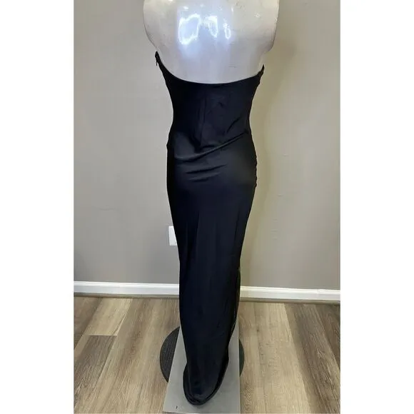 ROCOCO SAND Maxi Dress in Black Size XS $375