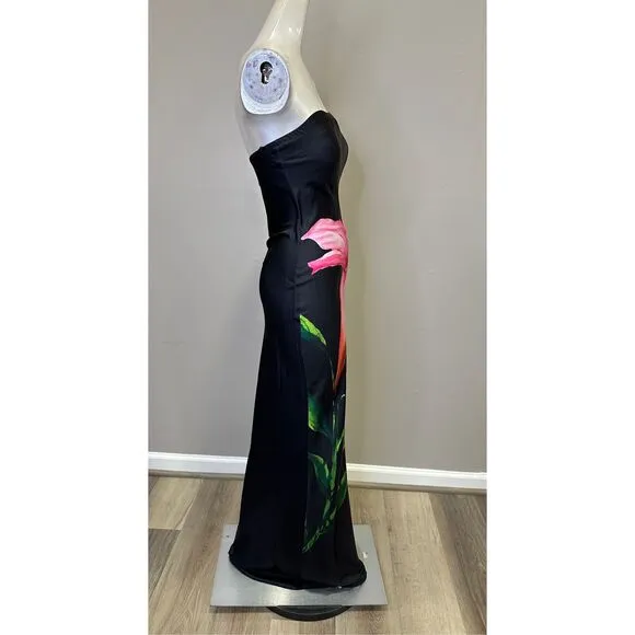 ROCOCO SAND Maxi Dress in Black Size XS $375
