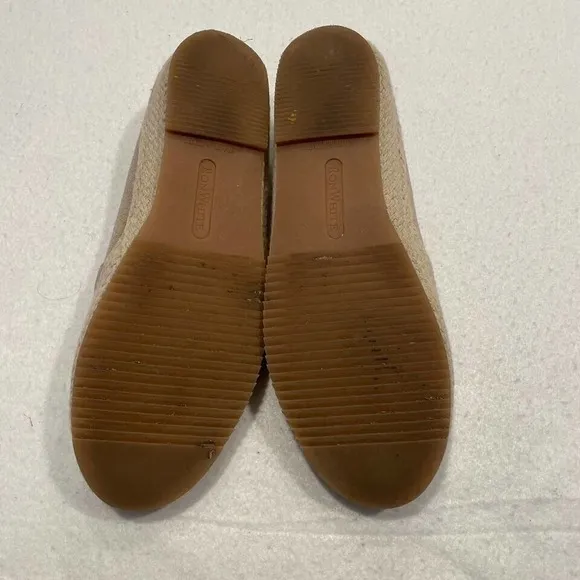 Ron White Delilah Suede Espadrille Loafer 36/US 5.5 Beige Slip On Made in Italy