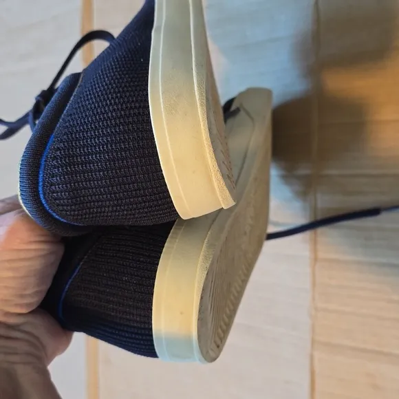 Rothy's Black and Green Sneakers