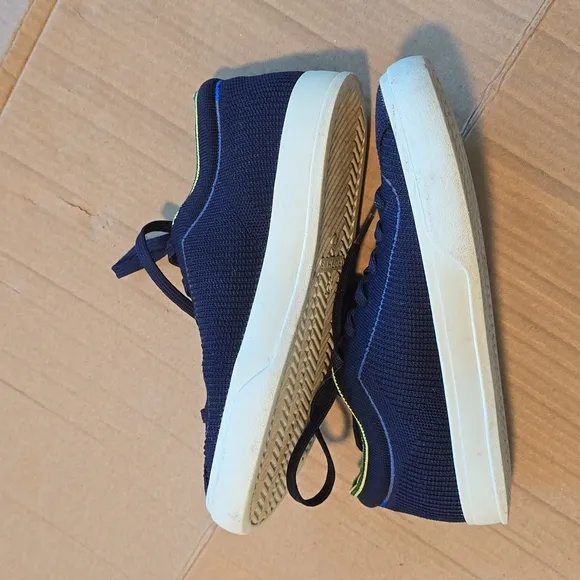 Rothy's Black and Green Sneakers