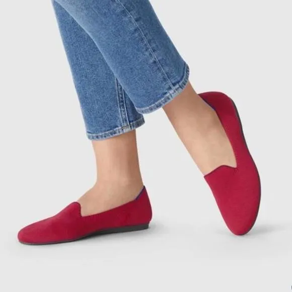 Rothys dark red size 5.5 woman’s flat loafers