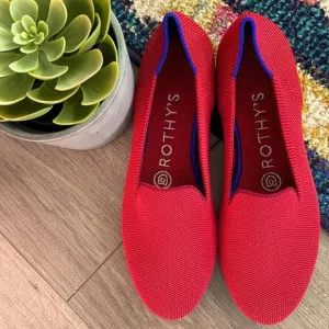 Rothys dark red size 5.5 woman’s flat loafers