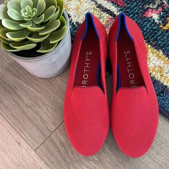 Rothys dark red size 5.5 woman’s flat loafers
