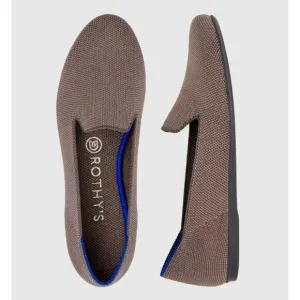 Rothys Flats 12 Loafers Mocha Gray Round Toe Comfort Ballet Shoes Slip On