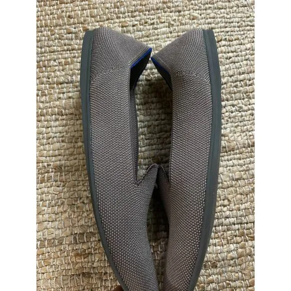 Rothys Flats 12 Loafers Mocha Gray Round Toe Comfort Ballet Shoes Slip On