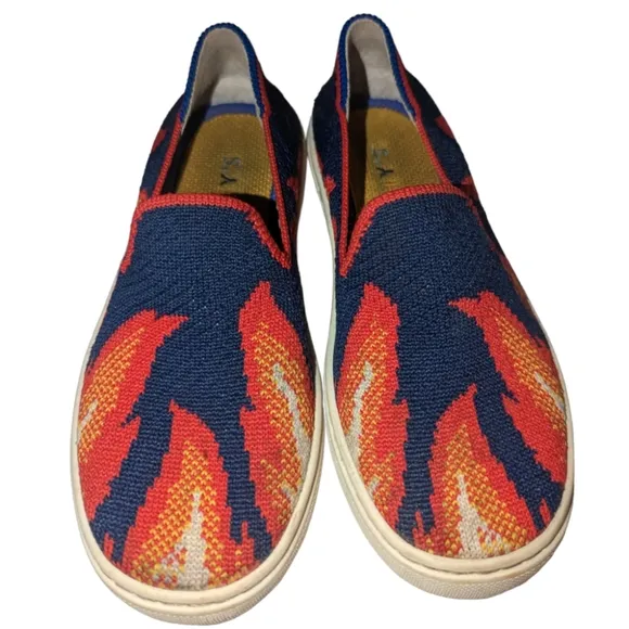 Rothy's Kids Flames Slip Ons Size 12