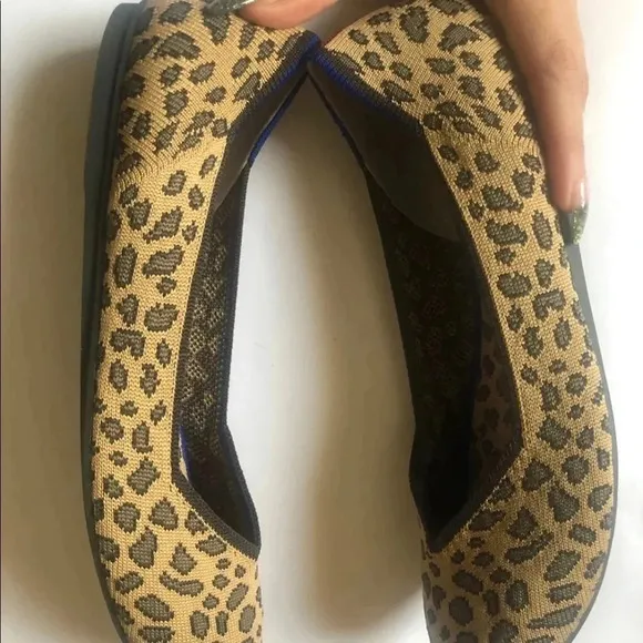 Rothy’s Leopard animal print Flats Loafers size 8