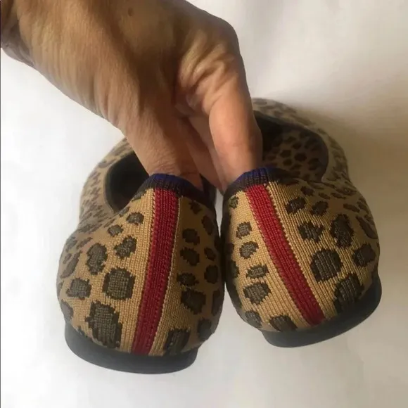 Rothy’s Leopard animal print Flats Loafers size 8