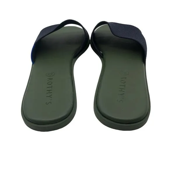 Rothy’s Maritime Navy Flats Sandals Women’s Size 9