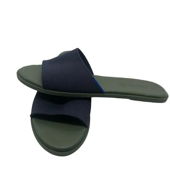 Rothy’s Maritime Navy Flats Sandals Women’s Size 9