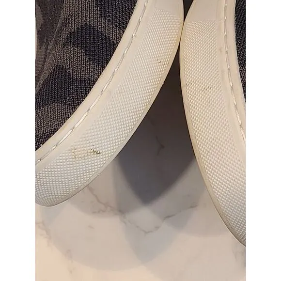 Rothys Shoes The Original Sneaker Womens Size 8.5 Gray/Knit Camo Slip On Comfort