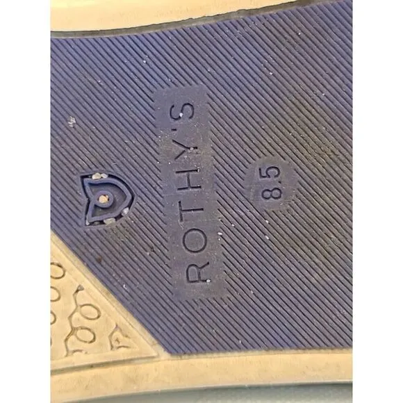 Rothys Shoes The Original Sneaker Womens Size 8.5 Gray/Knit Camo Slip On Comfort