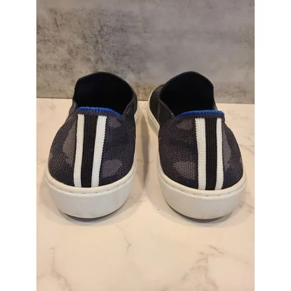 Rothys Shoes The Original Sneaker Womens Size 8.5 Gray/Knit Camo Slip On Comfort