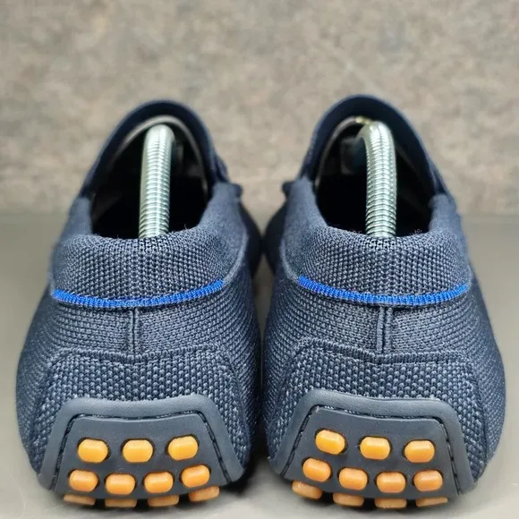 Rothy's The Driving Mens 12.5‎ Loafer Blue Knit Fabric Slip On Casual Shoes