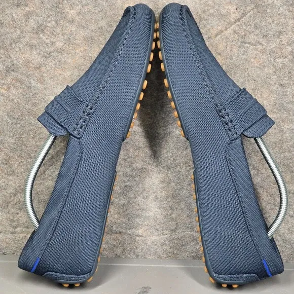 Rothy's The Driving Mens 12.5‎ Loafer Blue Knit Fabric Slip On Casual Shoes