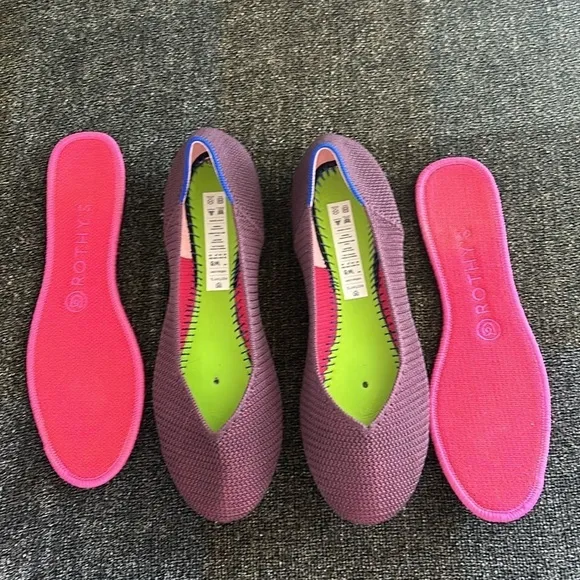 Rothy's The Flats Women's  Berry Lattice Stitch Slip On Shoes