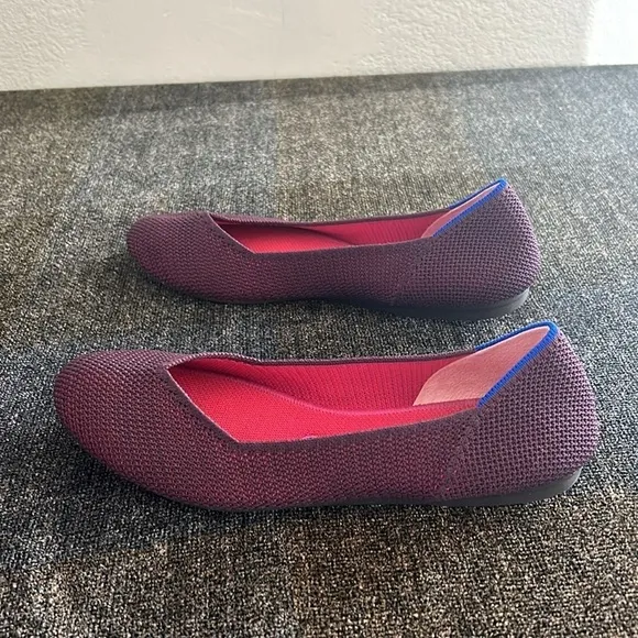 Rothy's The Flats Women's  Berry Lattice Stitch Slip On Shoes