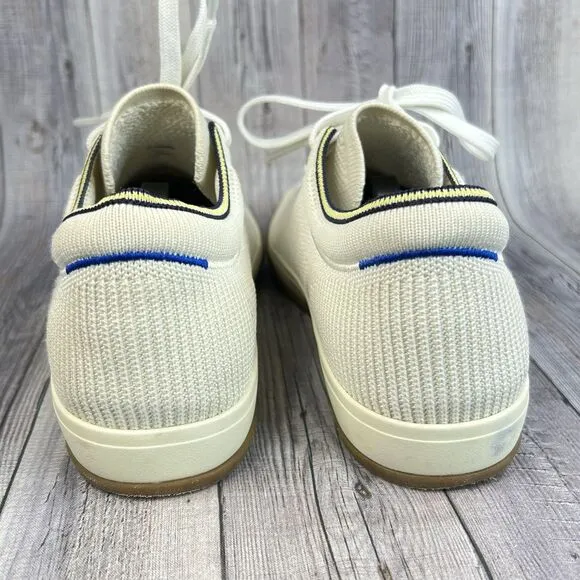 Rothy's The Lace Up Sneaker Vanilla Women’s 8 US Fabric Casual Shoes